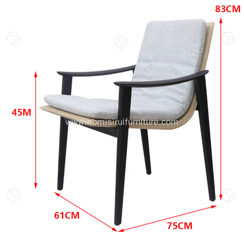 Fynn with armrest modern comfortable dining chairs